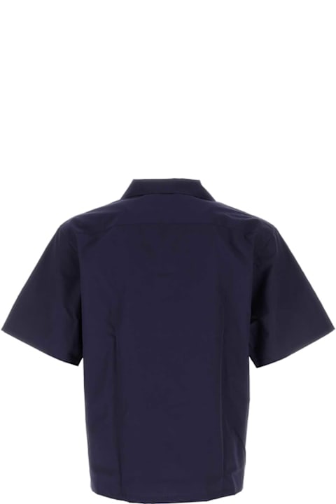 Sale for Men Prada Navy Blue Poplin Shirt