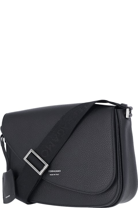 Ferragamo for Men Ferragamo Medium Crossbody Bag "fiamma"