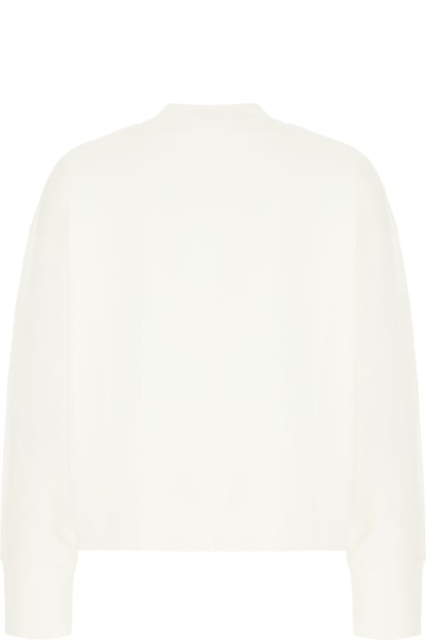 Palm Angels Fleeces & Tracksuits for Men Palm Angels Ivory Cotton Sweatshirt