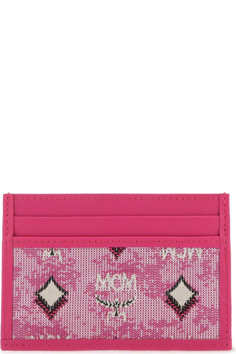 Wallets for Women MCM Fuchsia Leather Card Holder