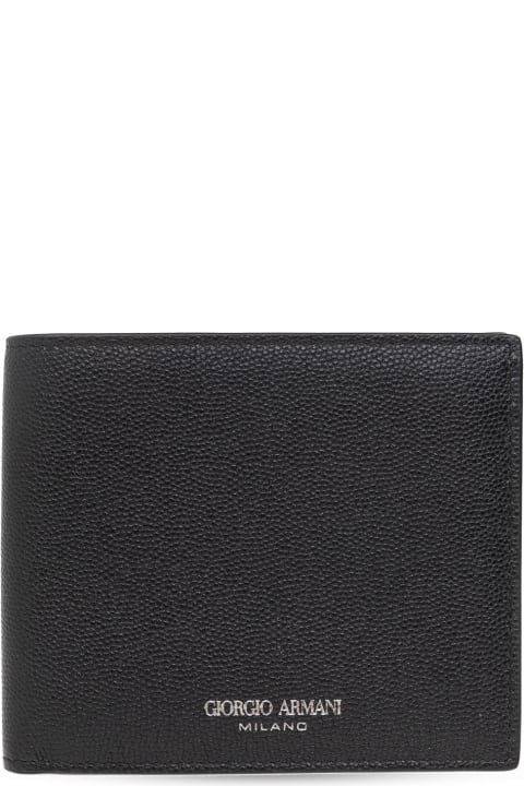 メンズ Giorgio Armaniの財布 Giorgio Armani Leather Wallet