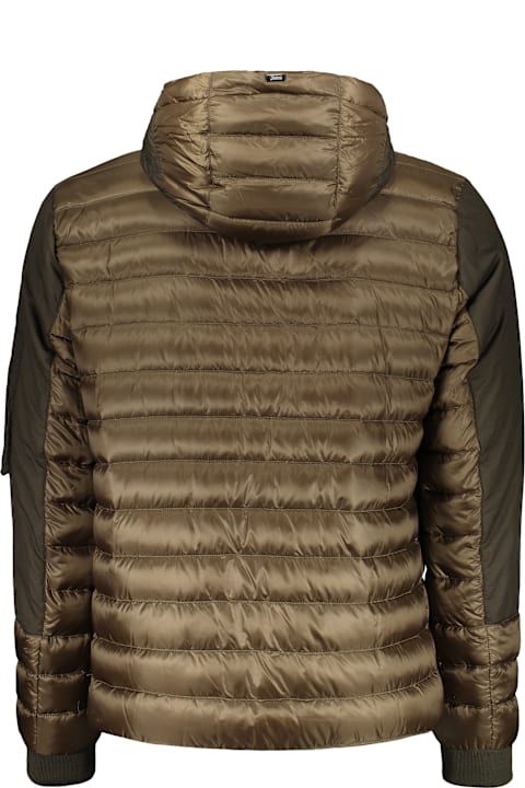 Homeware Herno Hooded Full-zip Down Jacket