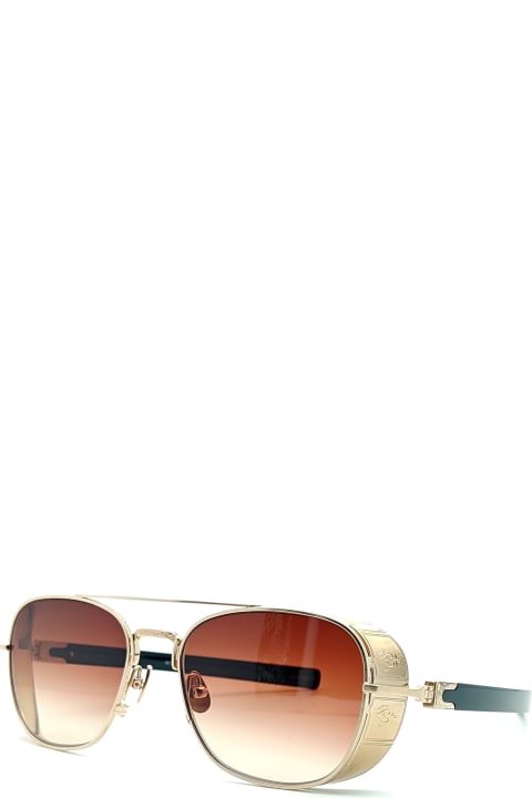 Matsuda Eyewear for Men Matsuda M3115 - Brushed Gold / Black Sunglasses