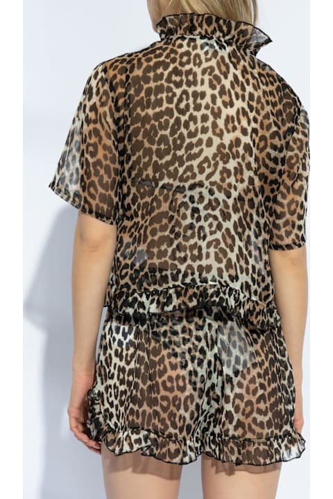 Fashion for Women Ganni Ganni Animal Print Shirt