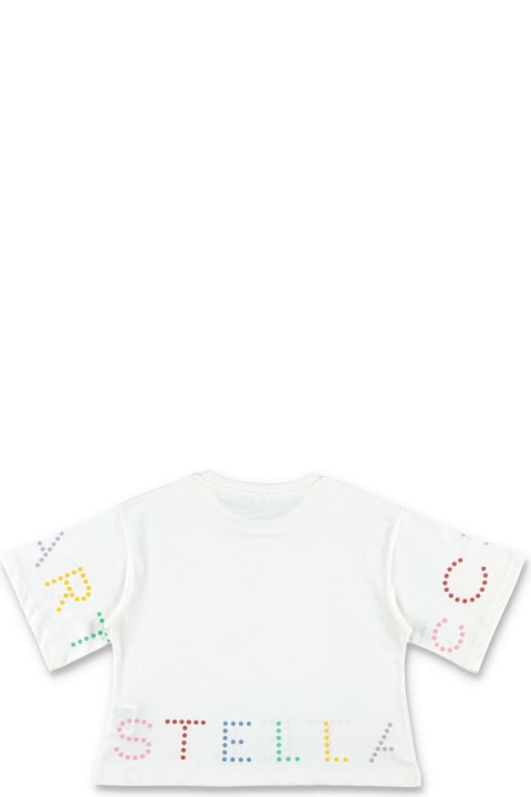 Stella McCartney Kids Topwear for Girls Stella McCartney Kids Cropped Logo T-shirt