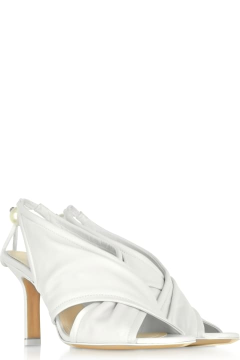 White Nappa 90mm Delfi Sandals