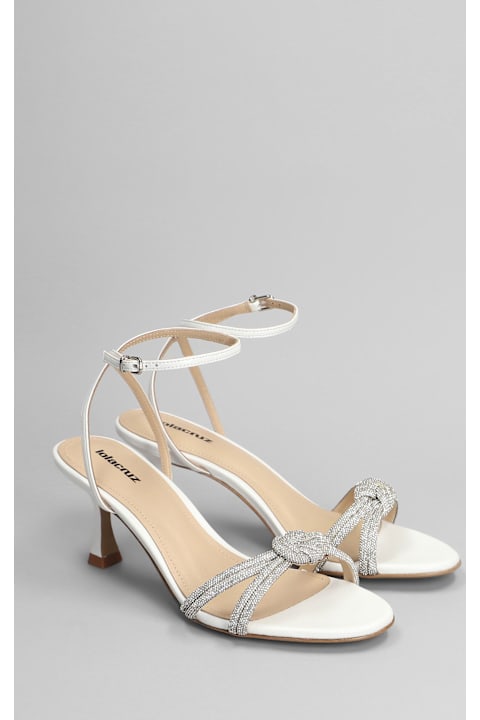 Homeware Lola Cruz Sandals In White Leather
