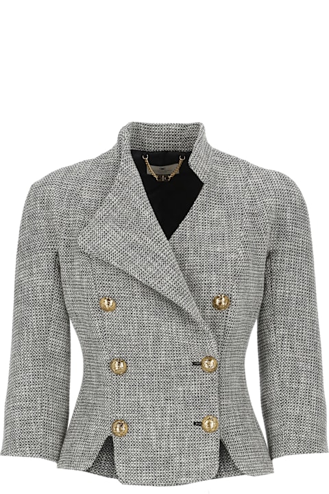 Elisabetta Franchi Coats & Jackets for Women Elisabetta Franchi Cotton Blend Blazer