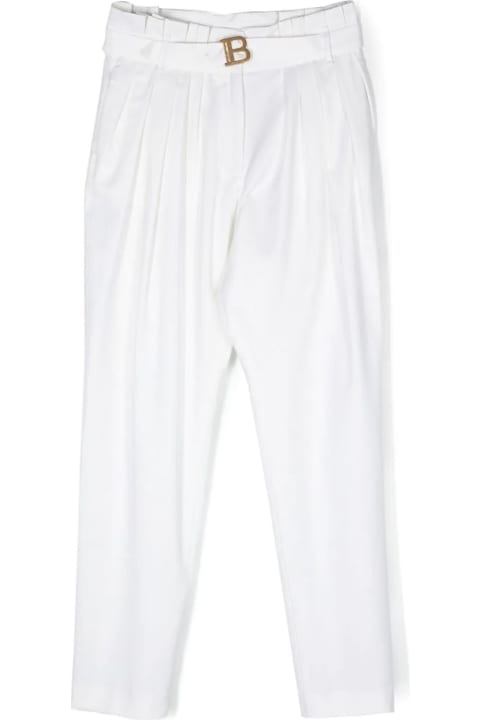 Balmain Bottoms for Women Balmain Balmain Trousers White