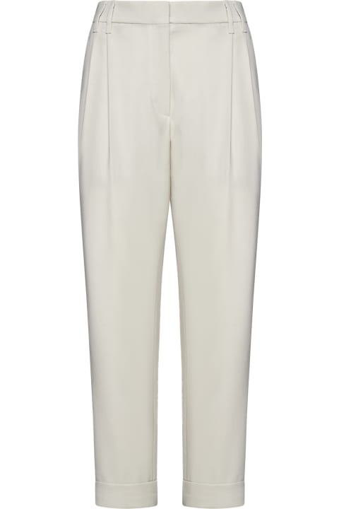 Brunello Cucinelli for Women Brunello Cucinelli Sartorial Pants With Pence And Monile Detail