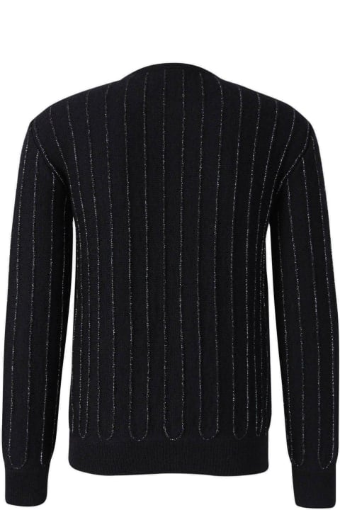 Saint Laurent Sale for Men Saint Laurent Crewneck Long-sleeved Sweater