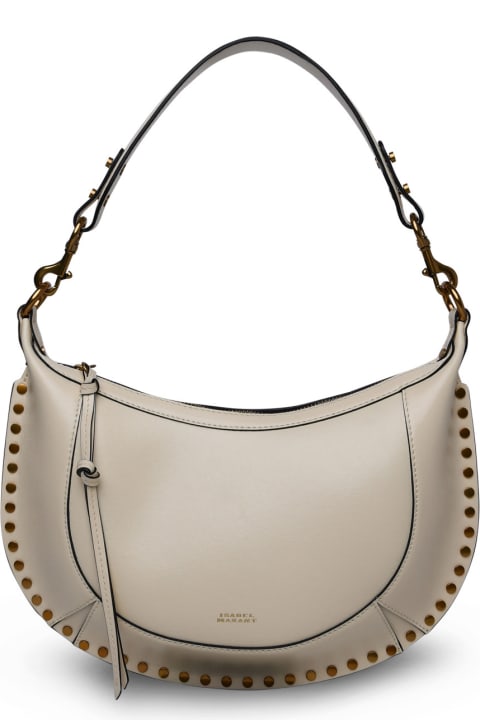 Totes for Women Isabel Marant 'naoko' Cream Leather Bag