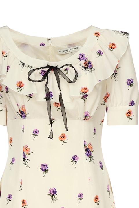 Alessandra Rich Dresses for Women Alessandra Rich Rose Printed Mini Dress