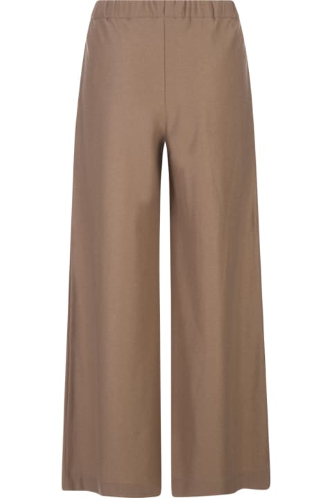 Fedeli Pants & Shorts for Women Fedeli Camel Cashmere Wide Trousers