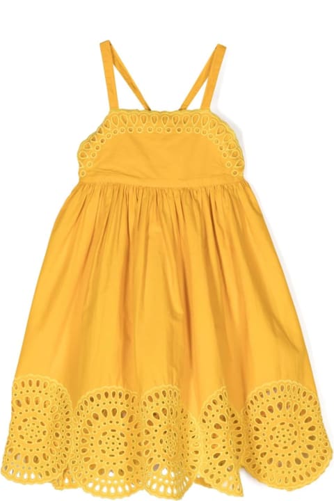 Dresses for Girls Stella McCartney Kids Yellow Sangallo Cami Dress