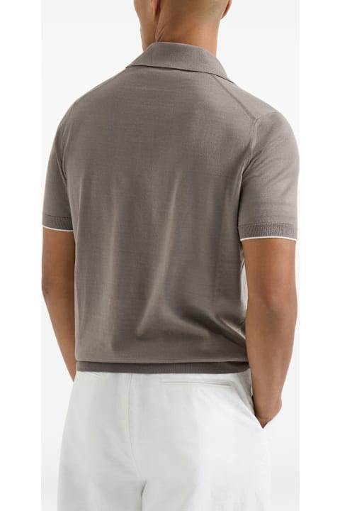 Brunello Cucinelli for Kids Brunello Cucinelli Logo Cotton Polo Shirt