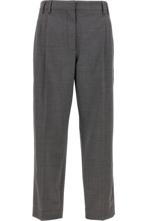 ウィメンズ Brunello Cucinelliのウェア Brunello Cucinelli Pin Tuck Trousers