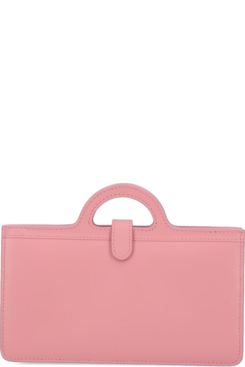 Marni Shoulder Bags for Women Marni 'tropicalia' Pink Calf Leather Bag