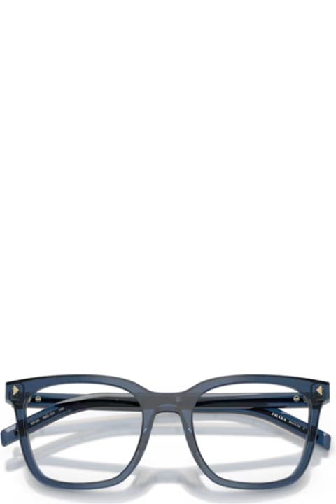 Prada Eyewear Kids Prada Eyewear Prada Pr B11v 08q1o1 Cristallo Blu Glasses