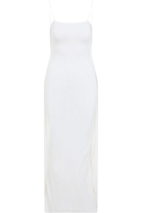 Jacquemus for Kids Jacquemus La Robe Maille Plumetis Long Dress