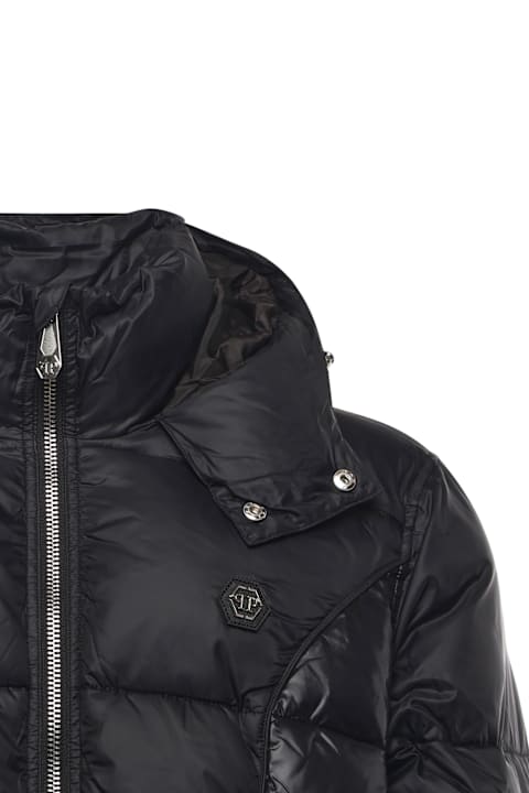 Philipp Plein for Kids Philipp Plein Nylon Down Jacket With Logo