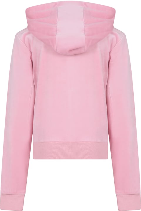 Juicy Couture for Girls Juicy Couture Pink Sweatshirt For Girl With Logo