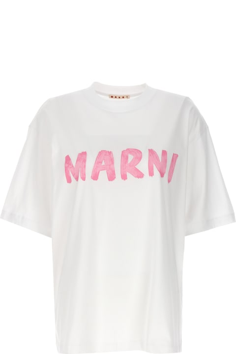 Marni Topwear for Women Marni Logo Print T-shirt