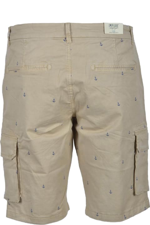 Men's Beige Bermuda Shorts
