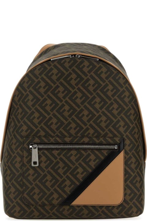 Bags Sale for Men Fendi Chiodo Diagonal Backpack