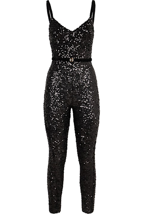 Jumpsuits for Women Elisabetta Franchi Sequin Jumpsuit