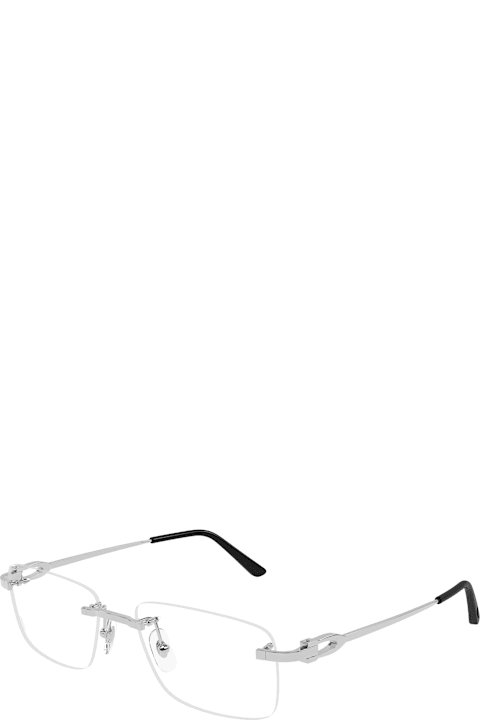 Cartier Eyewear for Kids Cartier Eyewear Décor C De Cartier Ct0521o-002 - Silver Rx Glasses