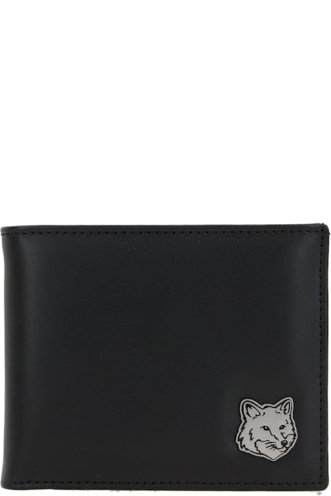 Wallets for Men Maison Kitsuné Bold Fox Head Bifold Wallet