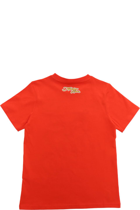 Fashion for Women Kenzo Kids Red T-shirt With Tiger Pattern