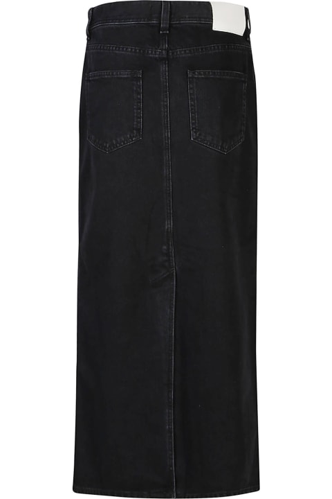 Skirts for Women Loulou Studio Rona Denim Long Skirt