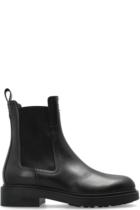 Fendi Shoes for Women Fendi Filo Biker Ankle Boots