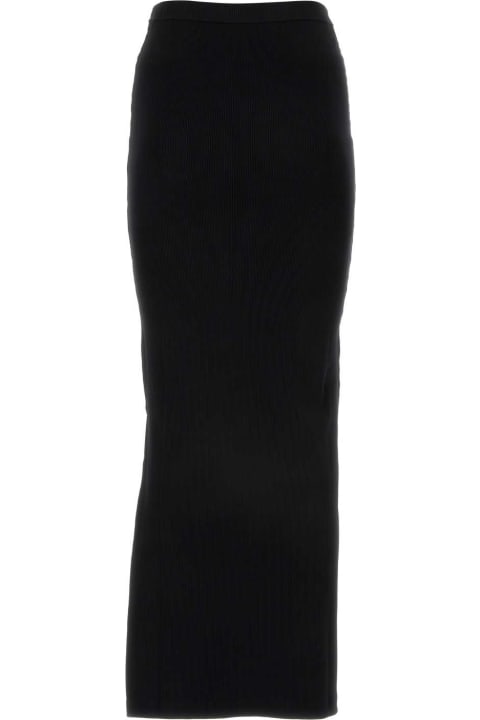 T by Alexander Wang Skirts for Women T by Alexander Wang Black Stretch Cotton Skirt