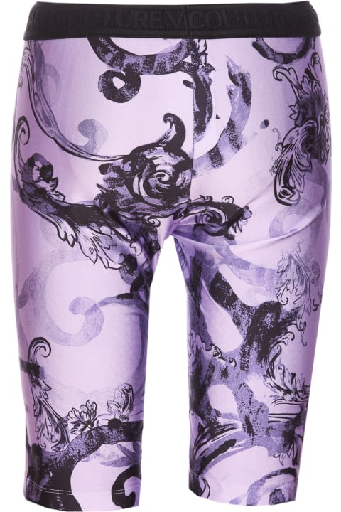 Versace Jeans Couture for Women Versace Jeans Couture Watercolor Couture Short Leggings