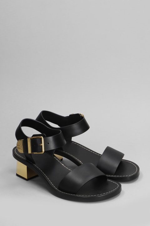 Chloé Sandals for Women Chloé Rebecca Sandals In Black Leather