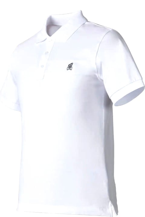 Hogan Topwear for Men Hogan White Cotton Polo Shirt