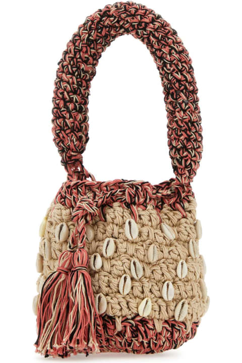 Alanui for Women Alanui Multicolor Crochet Mini Seashell Handbag