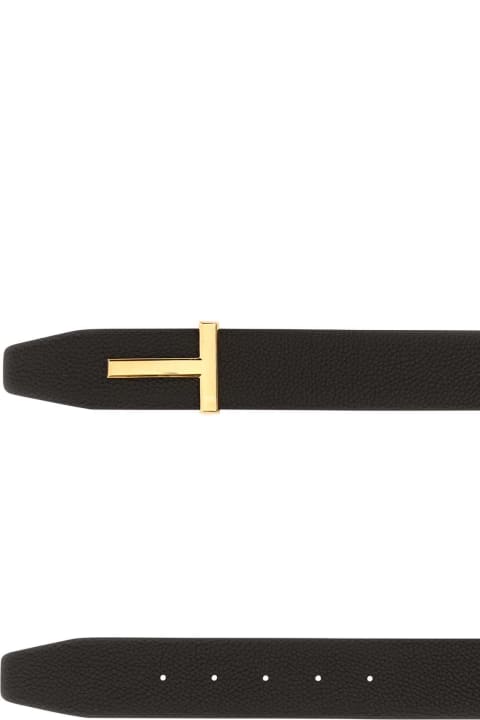 Accessories Sale for Men Tom Ford Black Leather Belt