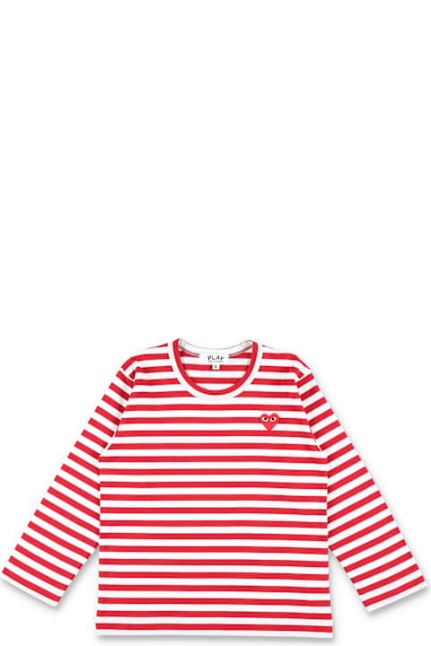 Comme des Garçons Play لـ Kids Comme des Garçons Play Kid - Striped T-shirt