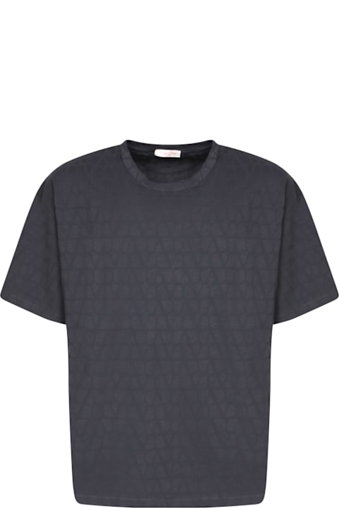 メンズ Valentinoのトップス Valentino Toile Iconographe Blue T-shirt