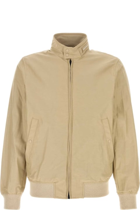 Homeware Woolrich Sand Cotton Blend Cruiser Bomber Jacket