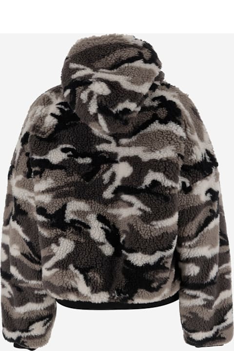 Coats & Jackets for Men Balenciaga Fleece Jacket With Camouflage Pattern