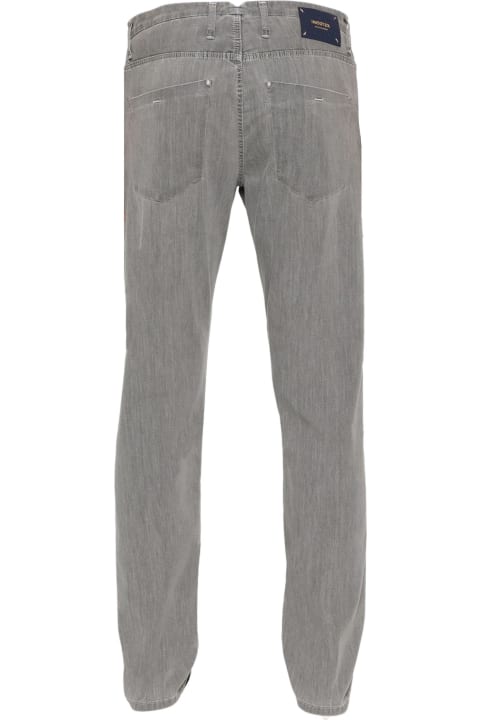 Incotex Clothing for Men Incotex Medium Grey Cotton Blend Denim Jeans