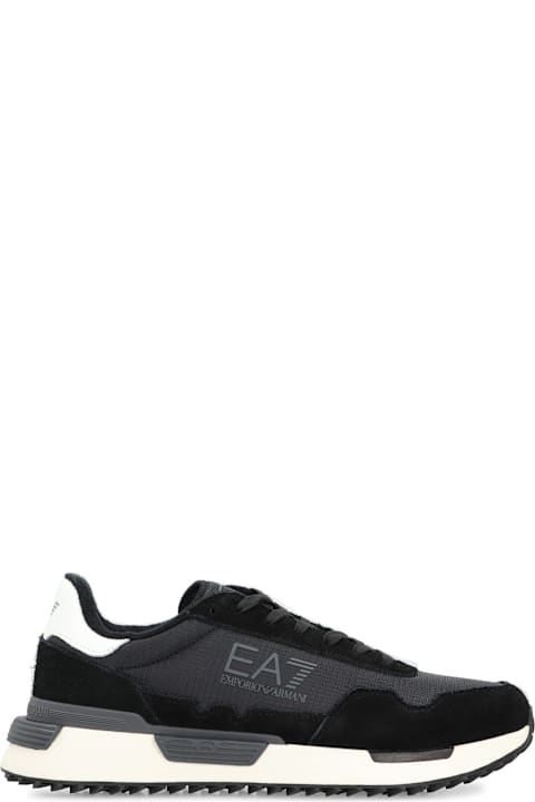 EA7 for Women EA7 Leather And Fabric Low-top Sneakers