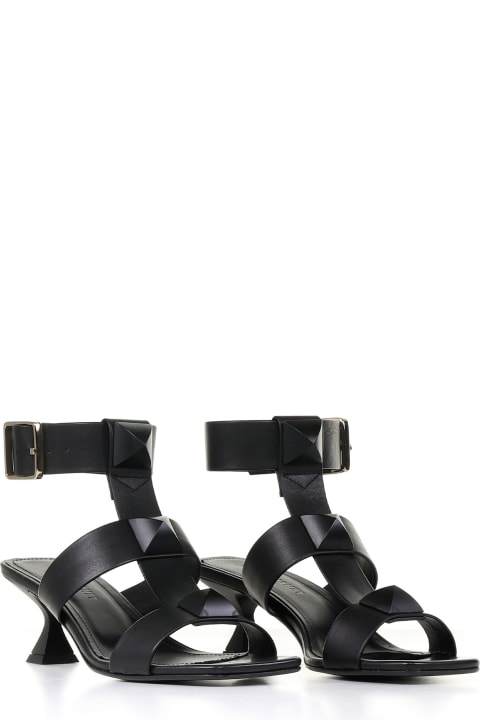 Leather Sandal With Buckle Detail