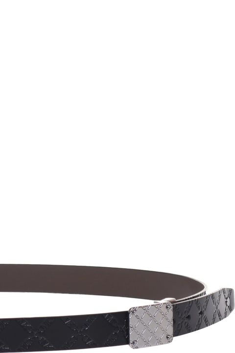 MICHAEL Michael Kors Belts for Men MICHAEL Michael Kors Reversible Empire Logo Embossed Leather Belt