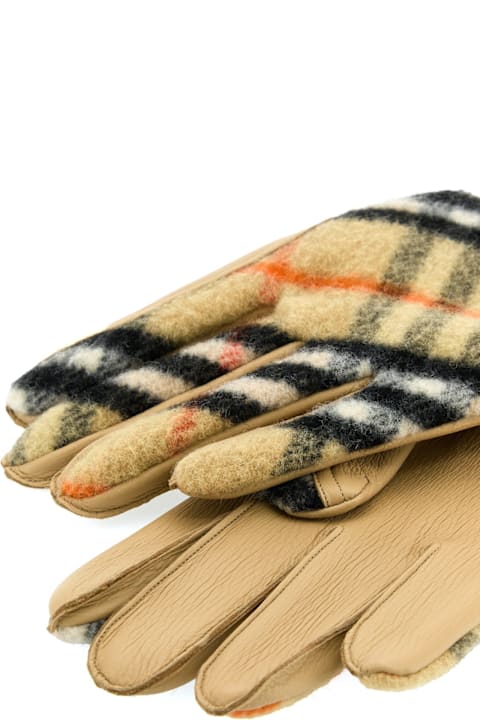 Gloves for Men Burberry Lg Bias Check Man Glove